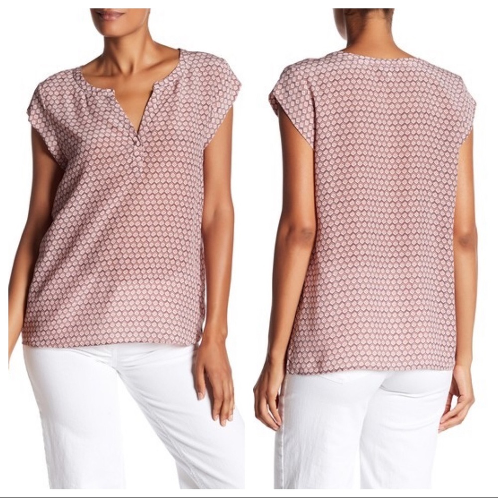 ⭐️ Joie Tashi Silk Printed Blouse Powder Pink S